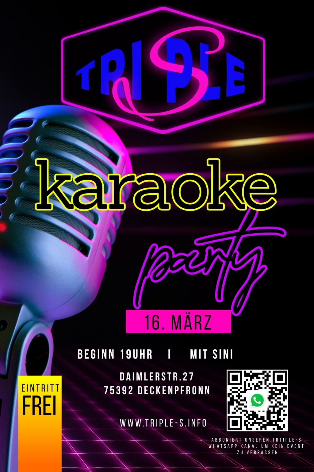 16.03.2024 Karaoke Party